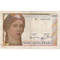 France, 300 Francs, Cérès, 1938, W, TB+, Fayette:29.2, KM:87r - 300 F 1938-1939