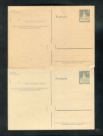 "BERLIN" 1957/1958, Postkarte Mi. P 35 2x ** (7574) - Cartes Postales - Neuves