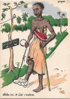 Illustration Africaine - Illustrateur P HUGUET -   Aides Toi , Le Ciel T'aidera - Huguet