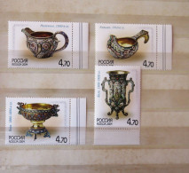 Russia 2004 Table Ware Mint Set Embossed Stamps - Usados