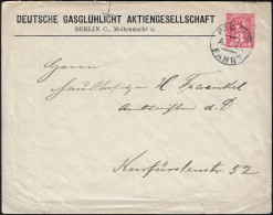 Berlin 1899. Poste Privée Berliner Packetfahrt... Entier Postal Timbré Sur Commande. Société Anonyme De Lampes à Gaz - Gas