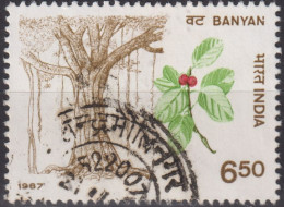 1987 Indien ° Mi:IN 1125, Sn:IN 1187, Yt:IN 941, Banyan, Indian Trees - Gebruikt