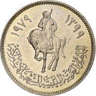 Libye, 20 Dirhams, 1979/AH1399, Copper-Nickel Clad Steel, SPL, KM:21 - Libye