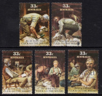 AUSTRALIA 1986 "FOLKLORE (1st SERIES) SCENES AND VERSES FROM THE FOLK SONG "CLICK GO THE SHEARS" SET VFU - Used Stamps
