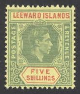 Leeward Islands Sc# 113 MH 1938-1951 King George VI - Leeward  Islands