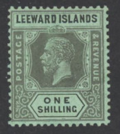 Leeward Islands Sc# 76 MH (a) 1923 1sh King George V - Leeward  Islands