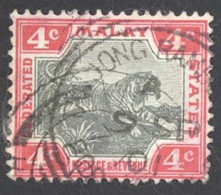 Malaya Sc# 20a Used 1901 4c Tiger - Fédération De Malaya