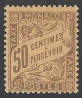 Monaco Sc# J9 MNH 1905-1943 50c Postage Due - Impuesto