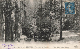 FRANCE - Paris - Bois De Vincennes - Vue Sur La Traversée Du Ruisseau - Carte Postale Ancienne - Parcs, Jardins