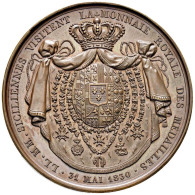 1830 NAPOLI FRANCESCO I + M. ISABELLE + F.SCO PAULA VISITA ALLA ZECCA DI PARIGI QFDC RARA - Royal/Of Nobility