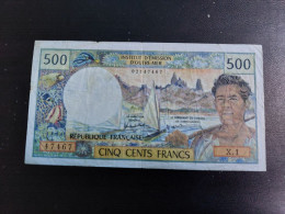 RARE.500 FRANCS.INSTITUT D'EMISSION D'OUTRE MER.(NOUMEA).1969/1992 - Autres & Non Classés