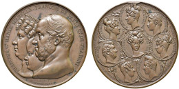 1829 FRANCESCO I + M. ISABELLE + F. PAULA CONVEGNO DI GRENOBLE INC. BARRE RARA GR. 69,5 - Adel