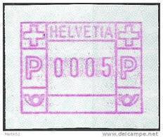 Schweiz Suisse 1981: FRAMA-ATM Timbre Automatique Label Zumstein 4 Michel 3.3a ** Normale Wertstufen (SBK = CHF 3.50) - Frankeermachinen