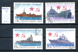 URSS   N°4058/61  O    Bateaux De Guerre - Usati