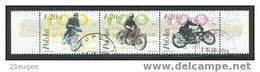 POLAND 2003 MICHEL NO 4073-4075 STRIP USED - Gebraucht