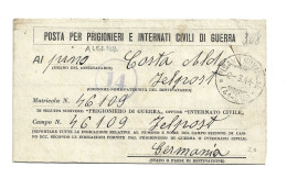 GERMANY DEUTSCHLAND ITALY ITALIA ALBANIA POW LAGER KRIEGSGEFANGENEN PRIGIONIERI DI GUERRA CENSORED CENSURE GEPRÜFT - Kriegsgefangenenpost