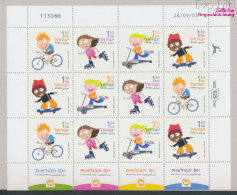 Israel 1754-1757Klb Kleinbogen (kompl.Ausg.) Postfrisch 2003 Kind Und Rad (10331685 - Unused Stamps (without Tabs)