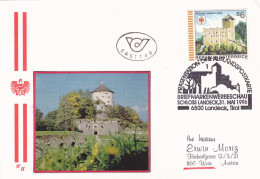 BRIEFMARKENWERBESCHAU SCHLOSS LANDECK   ,FDC  COVERS 1996 AUSTRIA - Covers & Documents