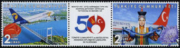 Türkiye 2019 Mi 4528-4529 MNH Diplomacy With Mongolia, Airplane, Bridges, Flower, Camel, Flag, Suit, Costume - Ongebruikt