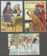 Australia. 1986 Christmas. Used Complete Set Excluding Miniature Sheet. SG 1040-2 - Oblitérés