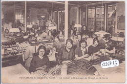 SAINT-DENIS- PARFUMERIE E. COUDRAY- UN ATELIER D ETIQUETAGE DE L USINE DE ST-DENIS - Saint Denis