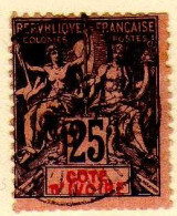 Cote D'Ivoire - (1892-99) -  25 C.Type Groupe    Oblitere - Gebruikt