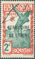 ININI, PAESAGGI, LANDSCAPE, 1932-1938, FRANCOBOLLI NUOVI (MLH*) Mi:FR-INI 2, Scott:FR-INI 2, Yt:FR-INI 2 - Ungebraucht