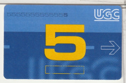 CINÉCARTE  - UGC 5 - Movie Cards