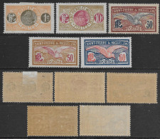 Colonies Françaises 1909-1928 St Pierre Et Miquelon Courante 5val YT N.78,109,112,115-116 MNH/MH **/* - Ongebruikt