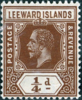 ISOLE LEEWARD, ISOLE SOTTOVENTO, RE GIORGIO V, 1922, FRANCOBOLLI NUOVI (MNH**) Scott:GB-LW 61, Yt:GB-LW 61 - Leeward  Islands