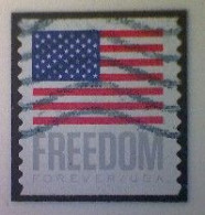 United States, Scott #5789a, Used(o), 2023 Coil, Freedom Flag, (63¢), Gray, Blue, And Red - Gebraucht