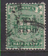Jamaica 1917 KGV 1/2d Green Used Ovpt WAR STAMP SG 73 ( D80 ) - Jamaïque (...-1961)