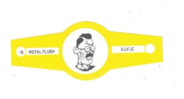 18) Bague De Cigare Série Tintin Jaune Blanche Royal Flush Kuifje Mitsuhirato Asie Asiatique En Superbe.Etat - Objets Publicitaires