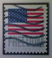 United States, Scott #5790, Used(o) Booklet, 2023, Flag Definitive: Freedom Flag, (63¢) Forever - Oblitérés