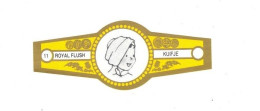 11) Bague De Cigare Série Tintin Jaune Dorée Royal Flush Kuifje Abdallah En Superbe.Etat - Advertisement