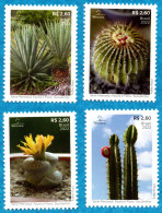 Brésil 2022 - Mi 4854/4857 Cactus - Unused Stamps