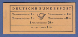 Bundesrepublik Heuss Markenheftchen Mi.-Nr. MH 4 Y II Postfrisch **  - 1951-1970