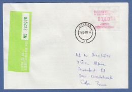 Südafrika 1993 Sonder-ATM E'Thekwini Durban Aus OA Wert 1,80 Auf Certified-Brief - Frankeervignetten (Frama)
