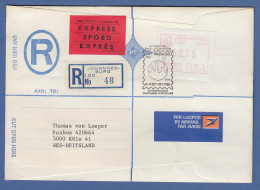 RSA 1986 Sonder-ATM Johannesburg Mi.-Nr 2 Hoher Wert 2,75 Auf R-Expr.-Brief - Frankeervignetten (Frama)