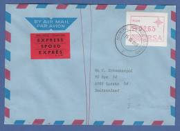 RSA Südafrika FRAMA-ATM Aus OA P.018 Durban Wert 02,65 Auf Express-Brief Nach CH - Vignettes D'affranchissement (Frama)
