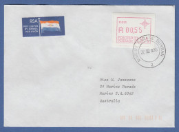 RSA Südafrika FRAMA-ATM Aus OA P.018 Durban Wert 00,55 Auf Brief Nach Australien - Frankeervignetten (Frama)