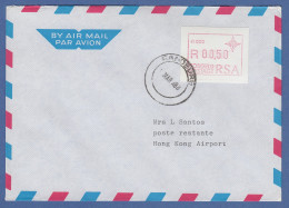 RSA Südafrika FRAMA-ATM Aus OA P.020 Randburg Wert 00,50 Auf Brief N. Hongkong - Vignettes D'affranchissement (Frama)