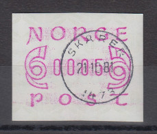 Norwegen 1980 FRAMA-ATM Posthörner Schmale Ziffern Lila Voll-O SKARER 21.10.81 - Timbres De Distributeurs [ATM]