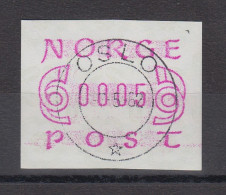 Norwegen 1980 FRAMA-ATM Posthörner Schmale Ziffern Lila Voll-O OSLO 7.5.82 - Timbres De Distributeurs [ATM]