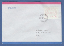 Norwegen 1980 FRAMA-ATM Mi.-Nr. 2.1b Wert 400 Auf LDC OSLO 15.10.86 -> Algerien - Machine Labels [ATM]