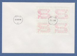Norwegen 1986 FRAMA-ATM Mi.-Nr. 3.1b Satz 230-270-350-450 Auf Tarif-LDC 29.2.88 - Machine Labels [ATM]