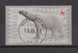 Norwegen 2008 ATM Eisbär Mi.-Nr. 13f Wert 9,00 Gestempelt - Machine Labels [ATM]