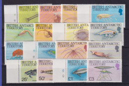 Britische Antarktis 1984 Algen Und Meerestiere Mi.-Nr. 108-123 Postfrisch ** - Andere & Zonder Classificatie