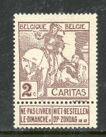 -Belgium-1910- "Caritas" MH (*) - 1910-1911 Caritas