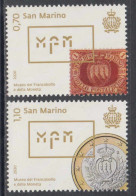 2020 San Marino Stamp & Coin Museum Money Complete Set Of 2 MNH @ BELOW FACE VALUE - Ungebraucht